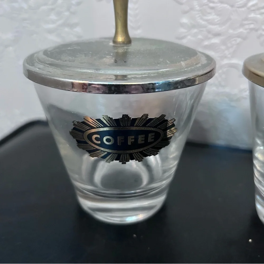 MCM barware coffee tea serve-ware good condition pair